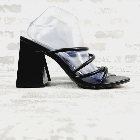 New Abound Austry Black Tubular Strappy Heeled Sandal F949 - Picture 5 of 12